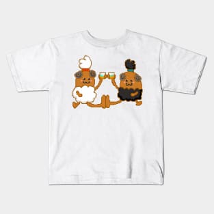 Haggis having a good time Kids T-Shirt